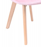 Krzesło tapicerowane AUSTIN VELVET różowe