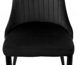 Krzesło welurowe LORIENT VELVET Czarne