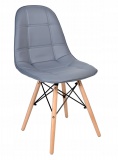 Krzesło tapicerowane DSW Lyon - szary