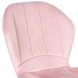 Krzesło welurowe SHELBY VELVET Różowe