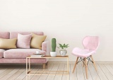Krzesło tapicerowane MURET VELVET DSW różowy