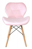 Krzesło tapicerowane MURET VELVET DSW różowy