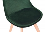 Krzesło tapicerowane Nantes DSW Velvet zielony