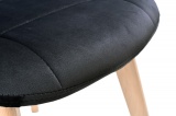 Krzesło tapicerowane AUSTIN VELVET czarne