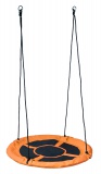  Huśtawka ogrodowa wiszące bocianie gniazdo ROMEK pomarańczowa 100 cm