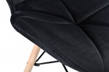 Krzesło tapicerowane MURET VELVET DSW czarny