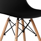 Krzesło nowoczesne Milano DSW czarny