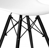 Krzesło loft MILANO BLACK DSW biały