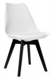 Krzesło tapicerowane Nantes Black biały