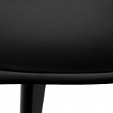 Krzesło tapicerowane Nantes Black czarny