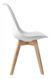 Krzesło nowoczesne Nantes DSW białe