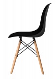 Komplet nowoczesnych krzeseł Paris 4 sztuki czarny