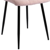 Krzesło DENVER TEDDY Boucle Różowe