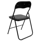Krzesło składane BASICO czarne komplet 4 sztuk