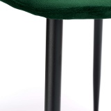 Krzesło tapicerowane Dover Velvet ciemnozielone