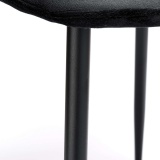 Krzesło tapicerowane Dover Velvet czarne