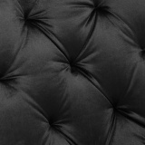 Krzesło tapicerowane Eliot Velvet czarne