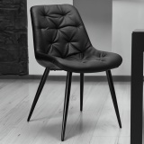 Krzesło tapicerowane Eliot czarne