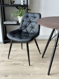Krzesło tapicerowane Eliot czarne