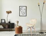 Krzesło tapicerowane MURET VELVET DSW aksamitny beżowy